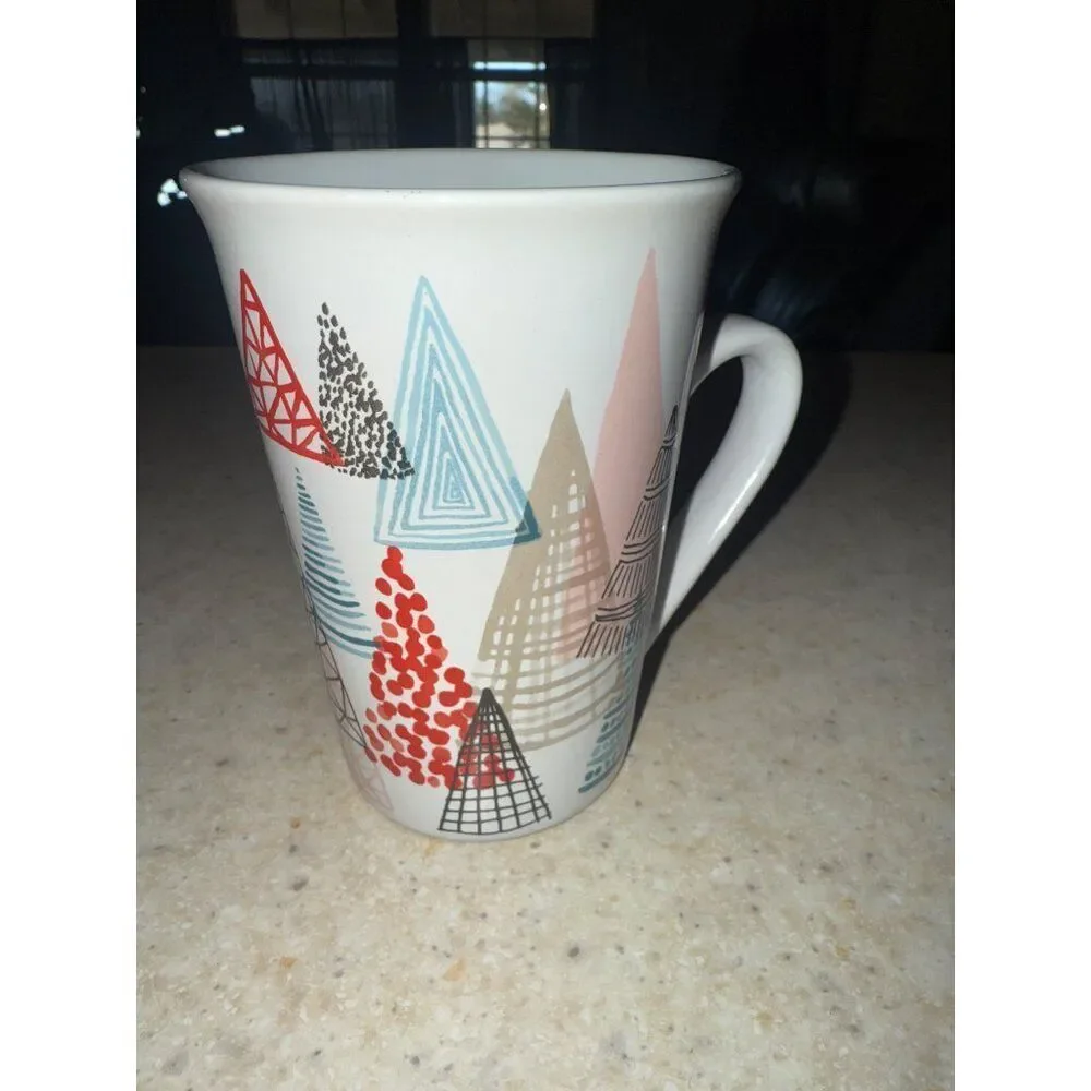 RARE 2017 Starbucks Christmas Holiday‎ Tree Ceramic Coffee Cup Tea Mug | 11 oz